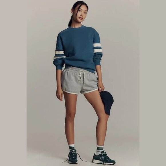 NEW Clare V. - Size XNEW Clare V. -L Women's Oversized Varsity Sweatshirt - Blue - Picture 3 of 6